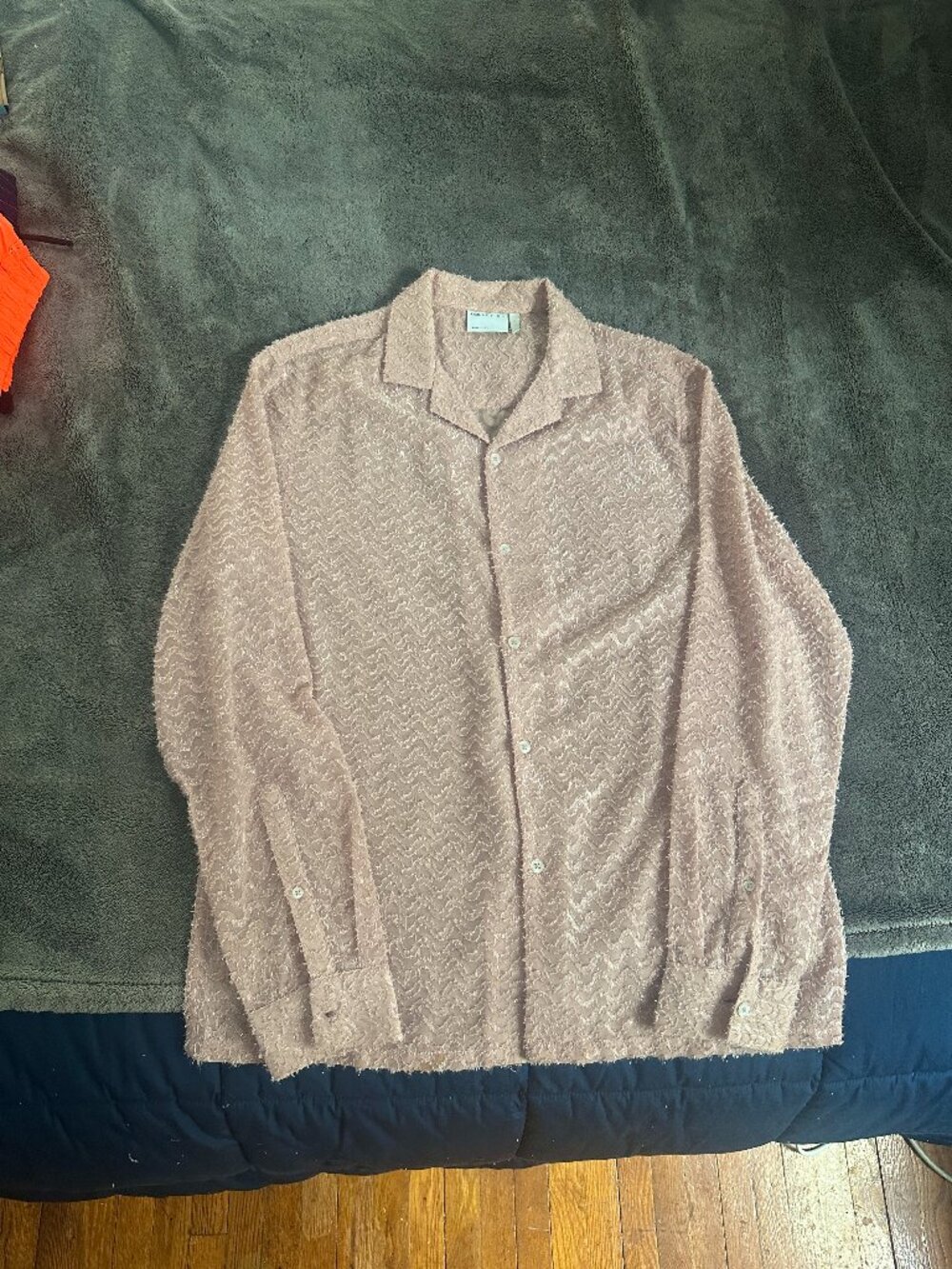 ASOS Men’s Pink Sparkly Button Down [Large]